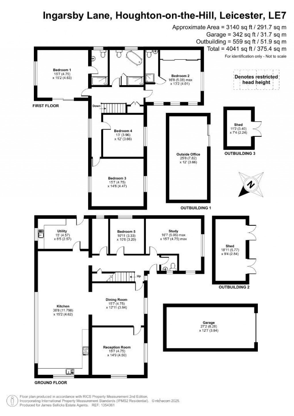 Floorplans For Ingarsby Lane, Houghton on the Hill, Leicestershire