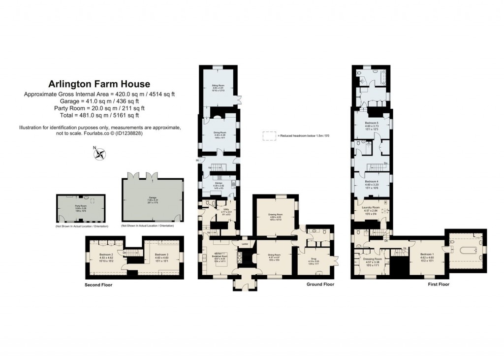 Floorplans For Bibury, Gloucestershire