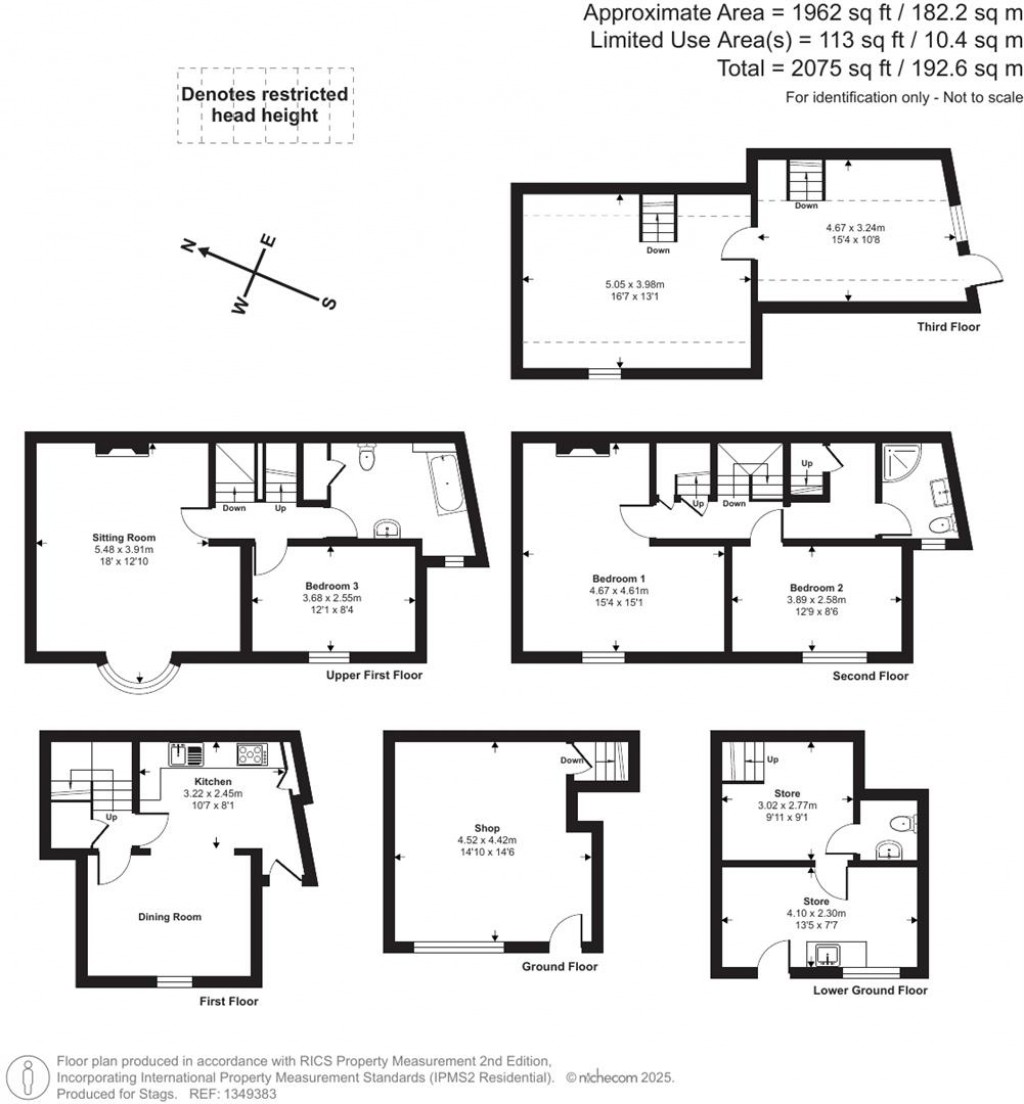 Floorplans For Coombe Street, Lyme Regis