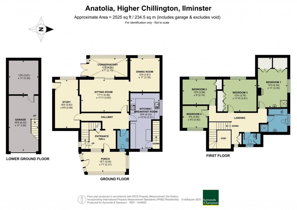 Floorplans For Higher Chillington, Ilminster