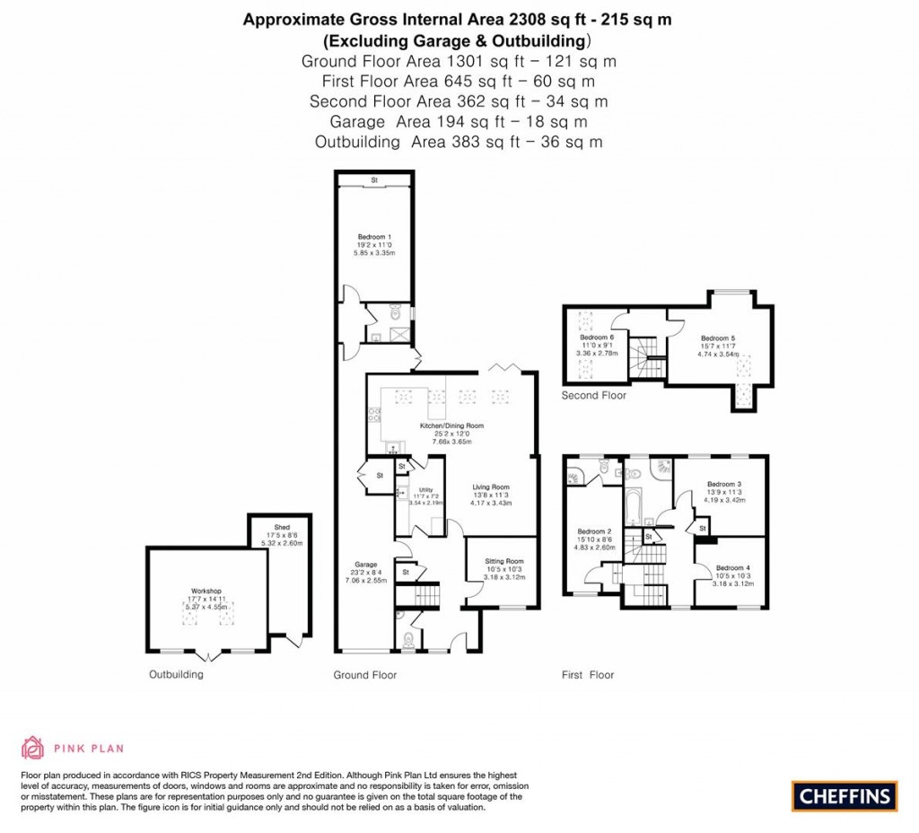 Floorplans For Hills Avenue, Cambridge