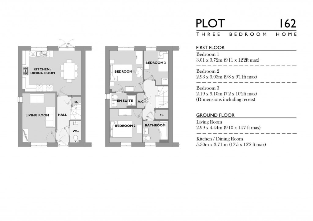 Floorplans For Nottington Park, Nottington, Weymouth