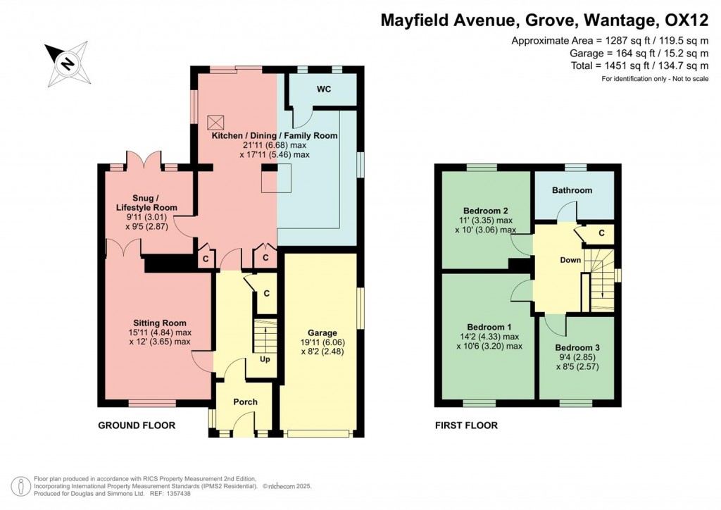 Floorplans For Mayfield Avenue, Grove, Oxfordshire, OX12