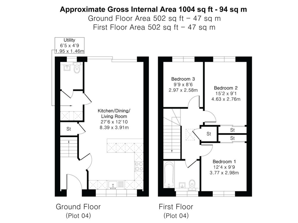 Floorplans For Northfield Avenue, Cambridge