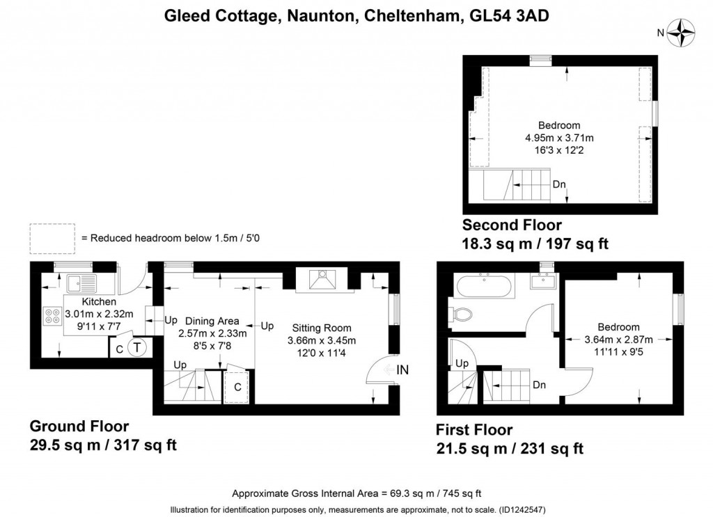 Floorplans For Naunton, Gloucestershire