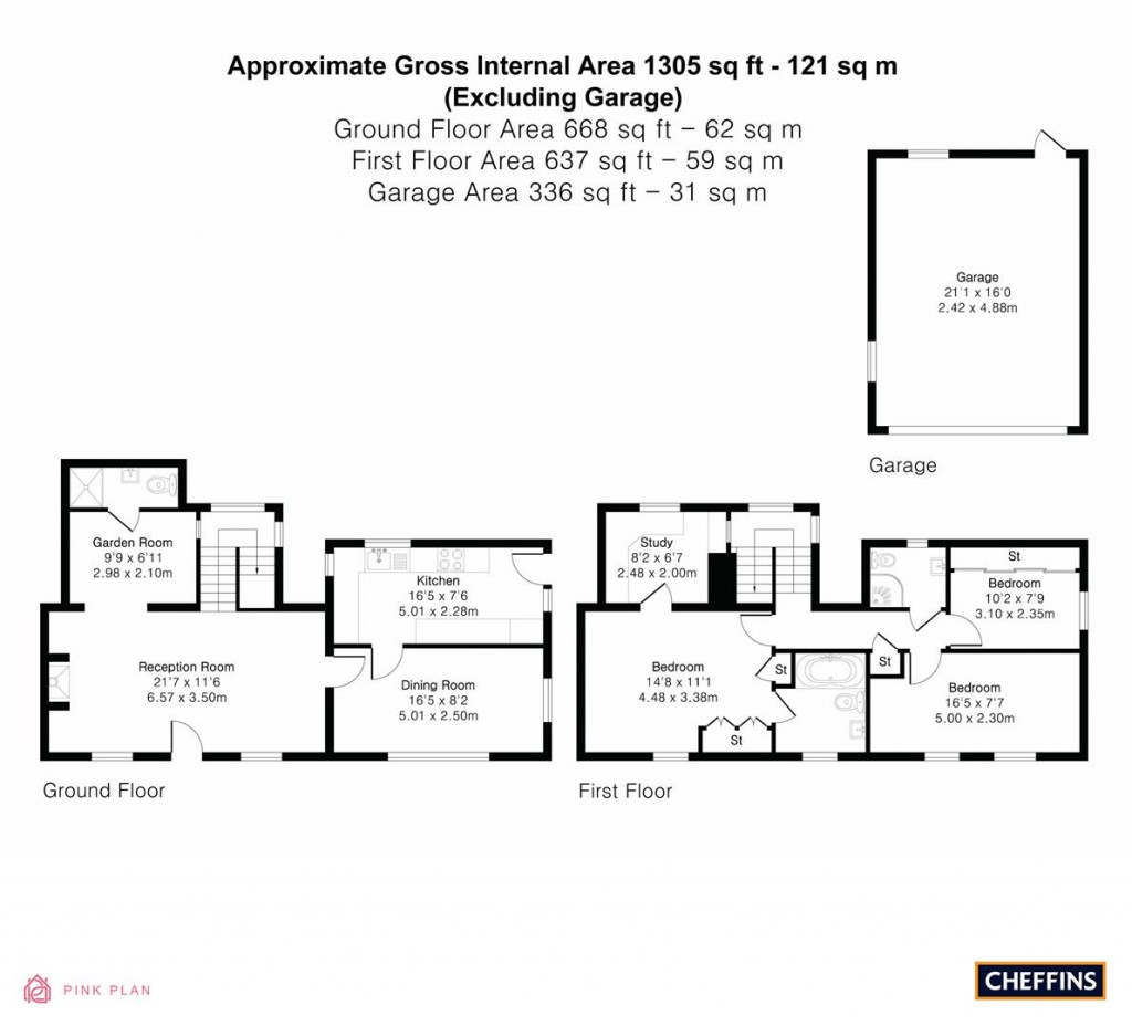 Floorplans For Temple End, Great Wilbraham, Cambridge