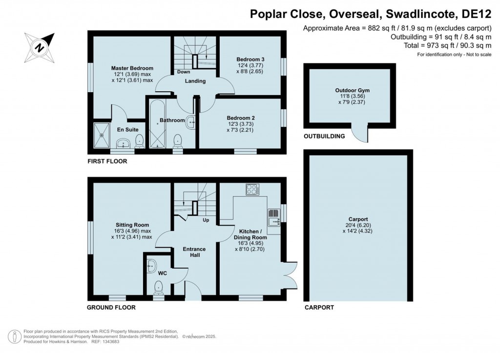 Floorplans For Poplar Close, Overseal, DE12