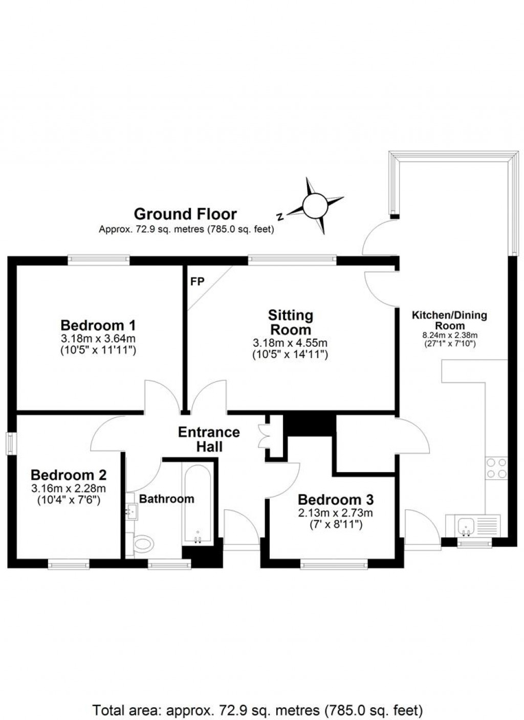 Floorplans For Town Park, Loddiswell, Kingsbridge