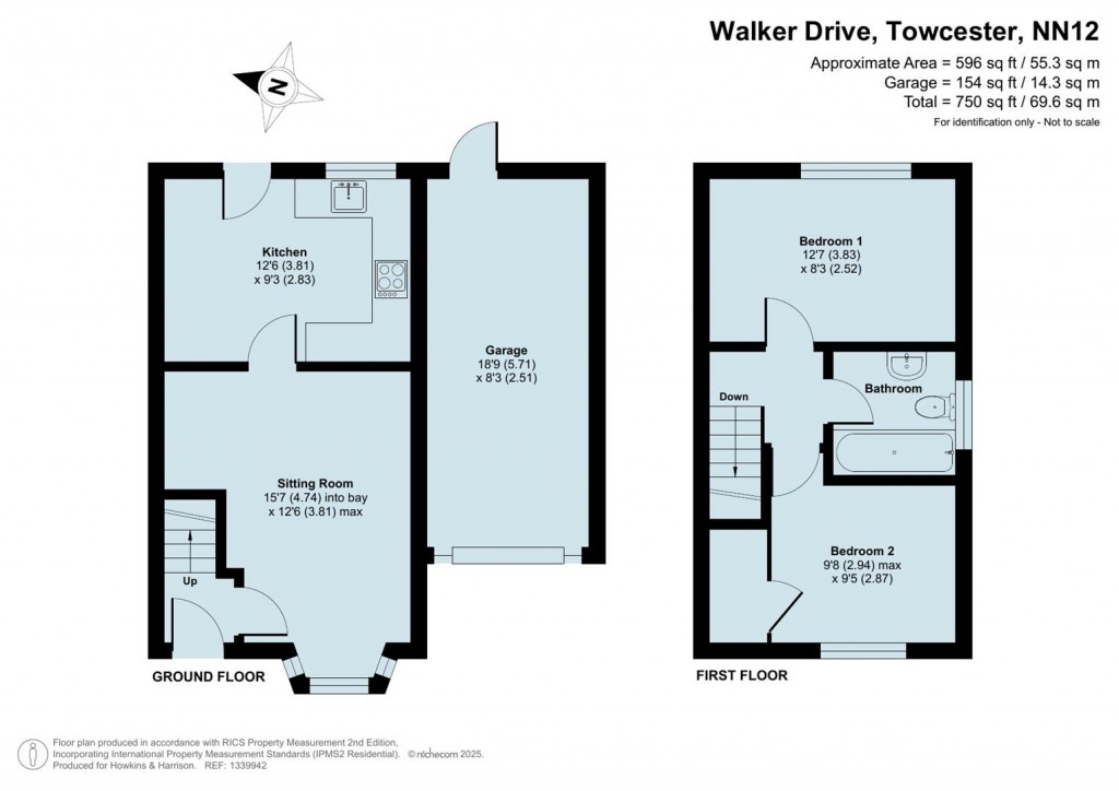 Floorplans For Walker Drive, Towcester, NN12
