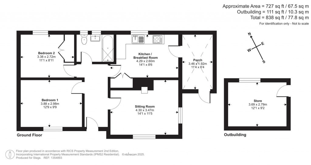 Floorplans For Higher Street, Bridport