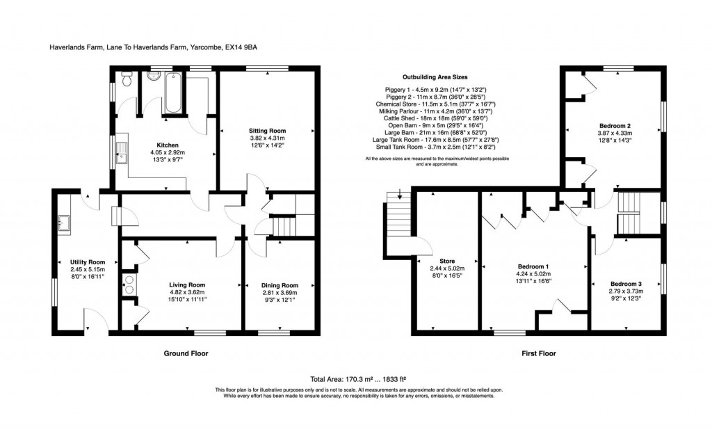 Floorplans For Yarcombe, Honiton