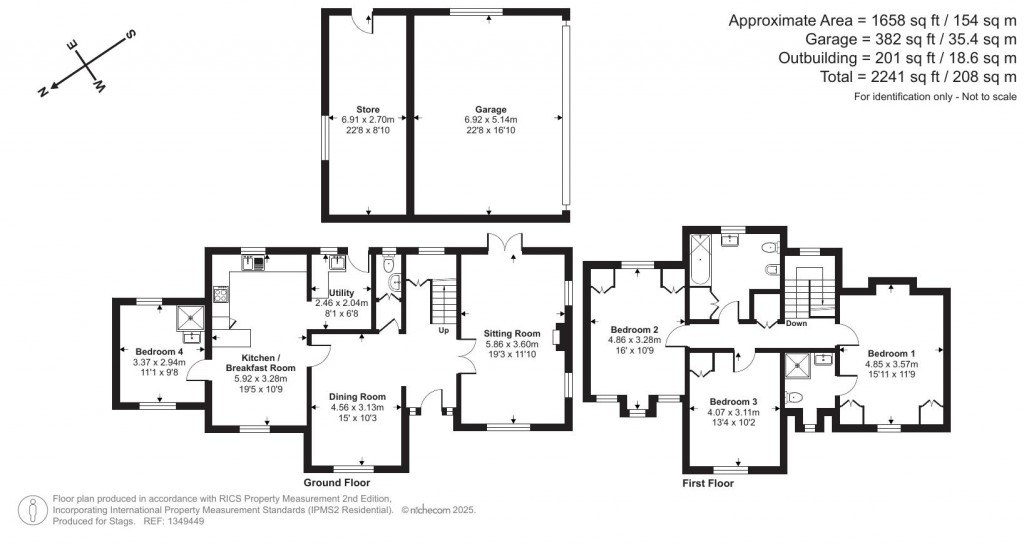Floorplans For Haye Lane, Lyme Regis