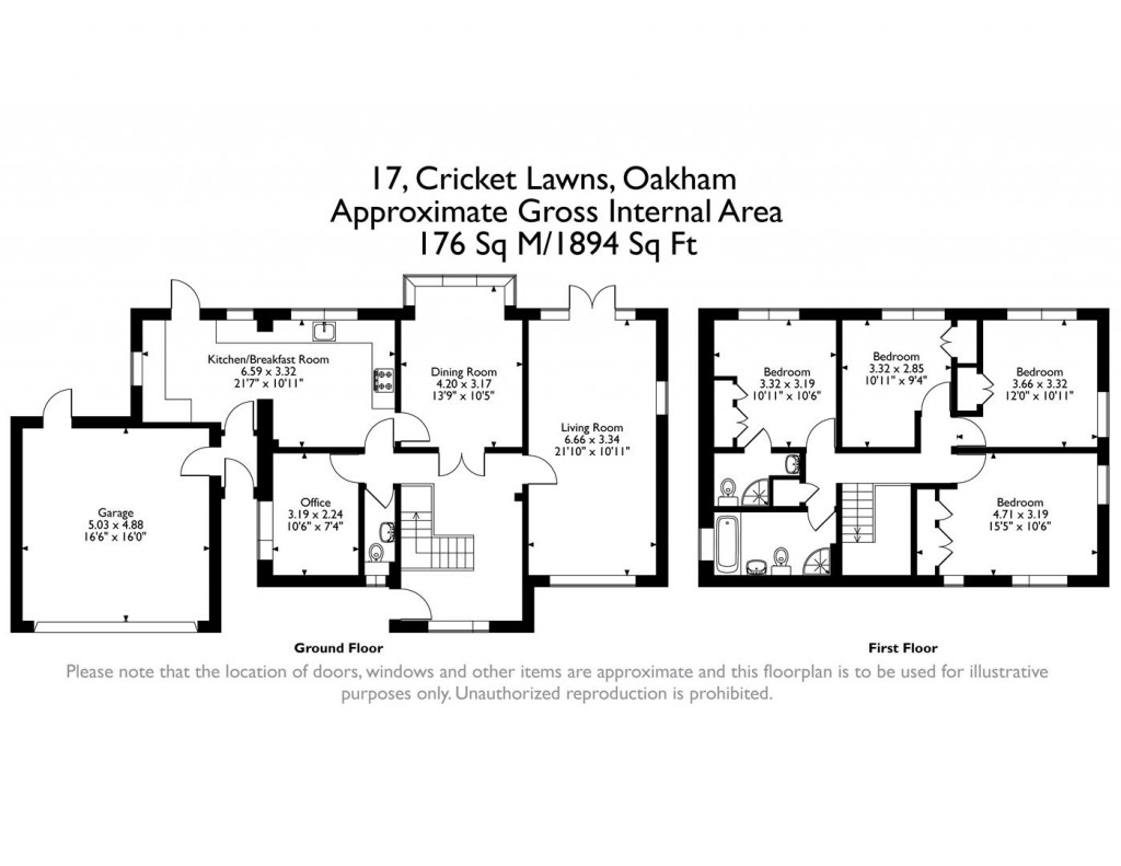 Floorplans For Cricket Lawns, Oakham, Rutland
