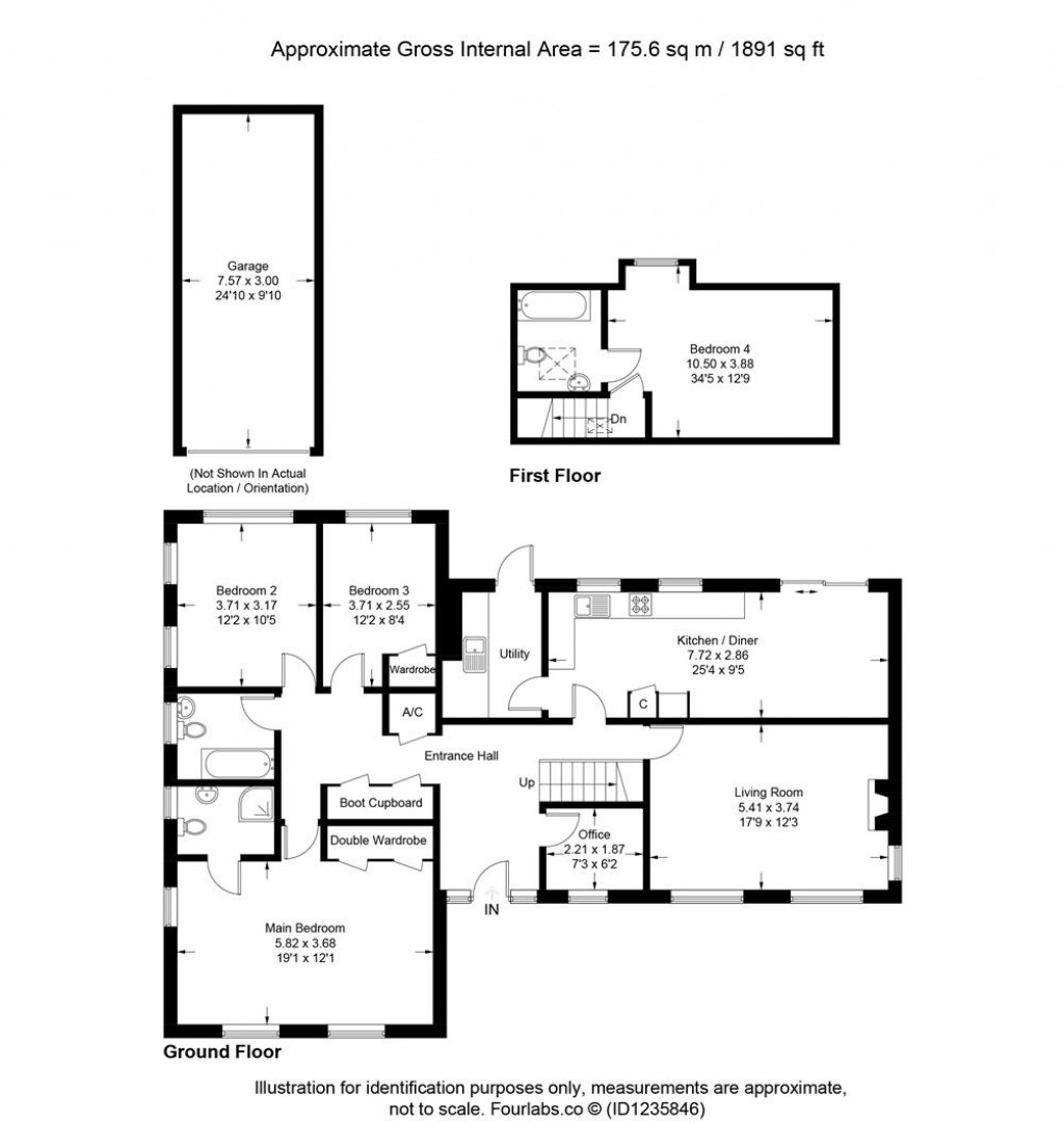 Floorplans For Combe Florey, Taunton