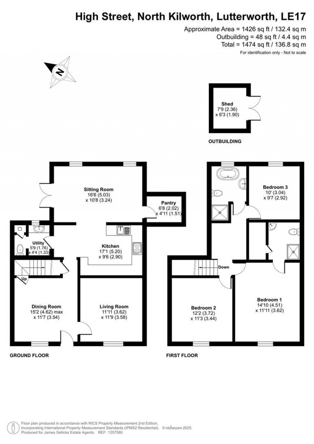 Floorplans For Maddison Cottage, North Kilworth, Lutterworth