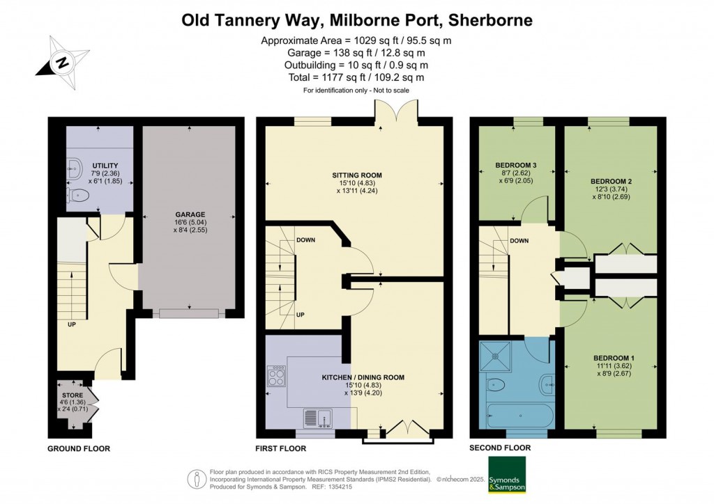 Floorplans For Old Tannery Way, Milborne Port, Somerset