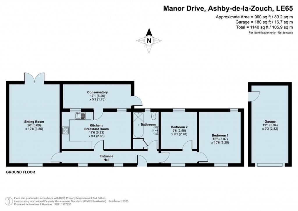Floorplans For Manor Drive, Worthington, Ashby-De-La-Zouch, LE65