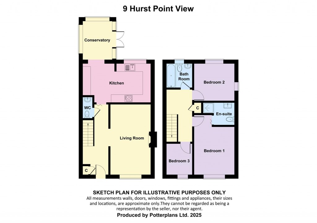 Floorplans For Totland Bay,Isle of Wight