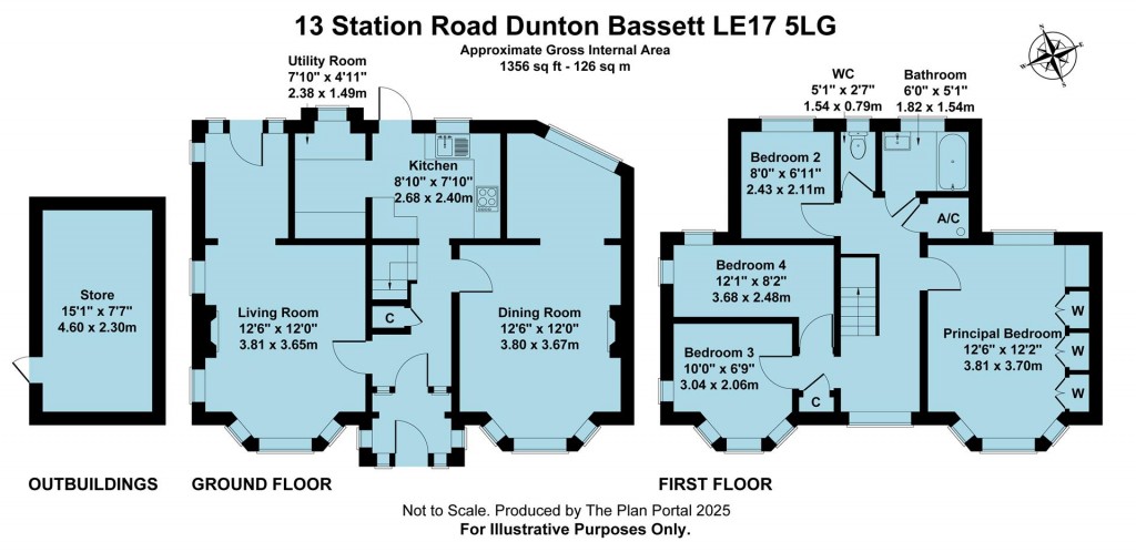 Floorplans For Station Road, Dunton Bassett, Lutterworth, LE17