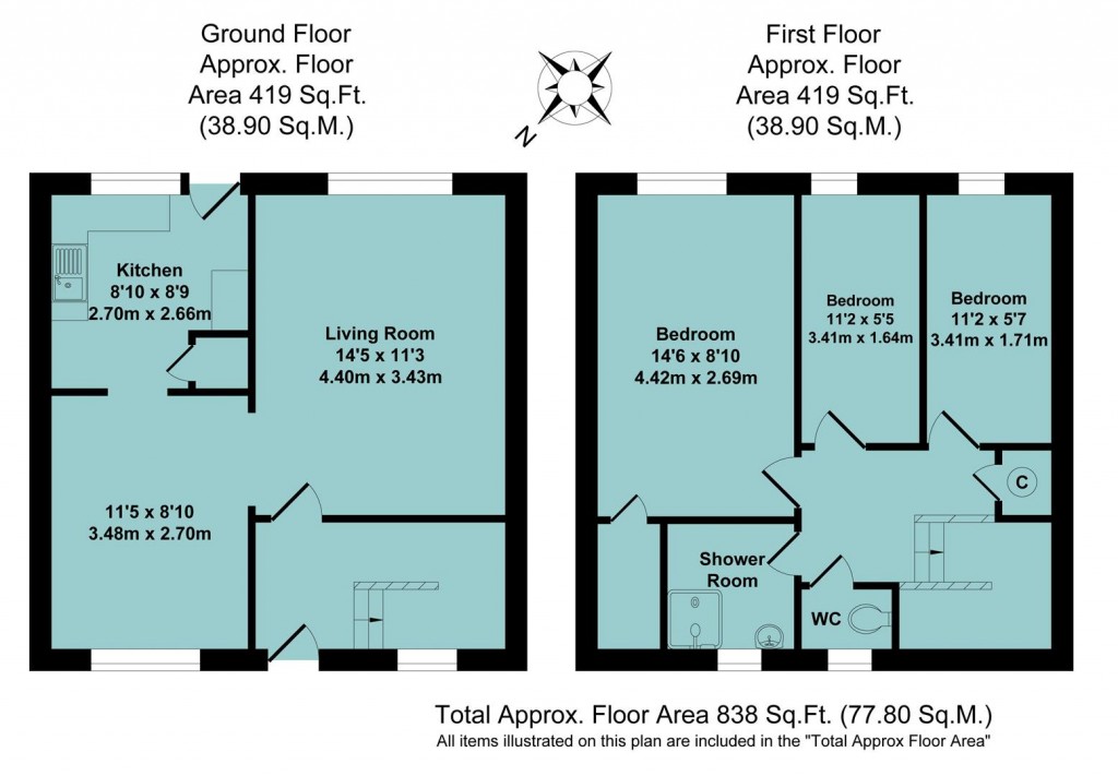 Floorplans For Causeway, Banbury