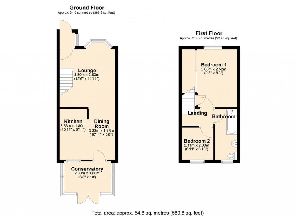 Floorplans For Old School Close, Burwell