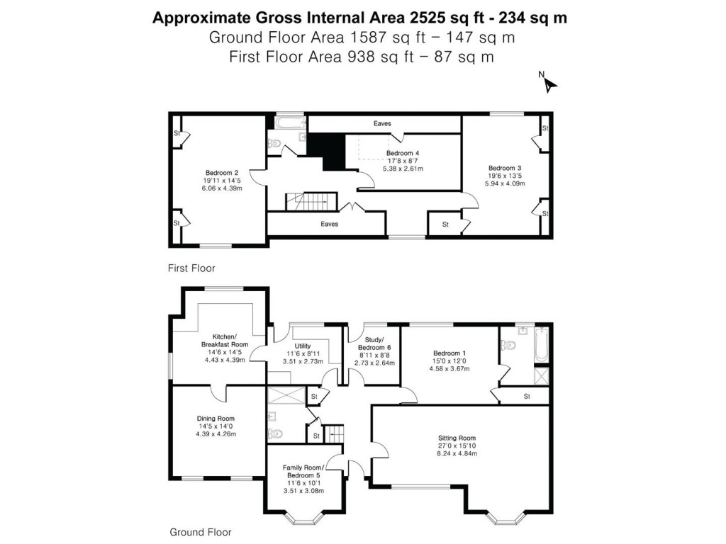 Floorplans For West Road, Saffron Walden