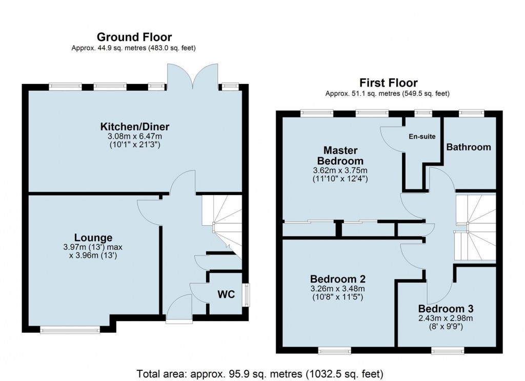 Floorplans For Badeslade, Boughton, Northampton, NN2