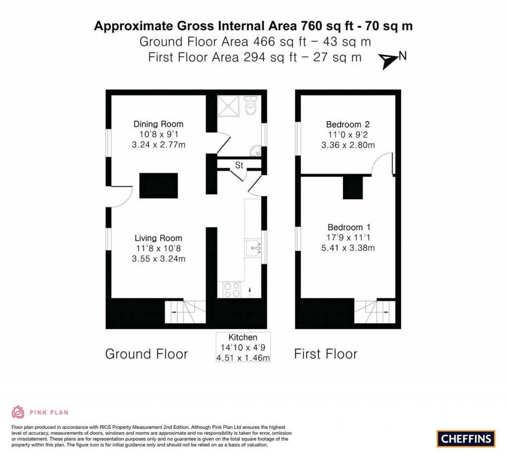 Floorplans For High Street, Balsham, Cambridge