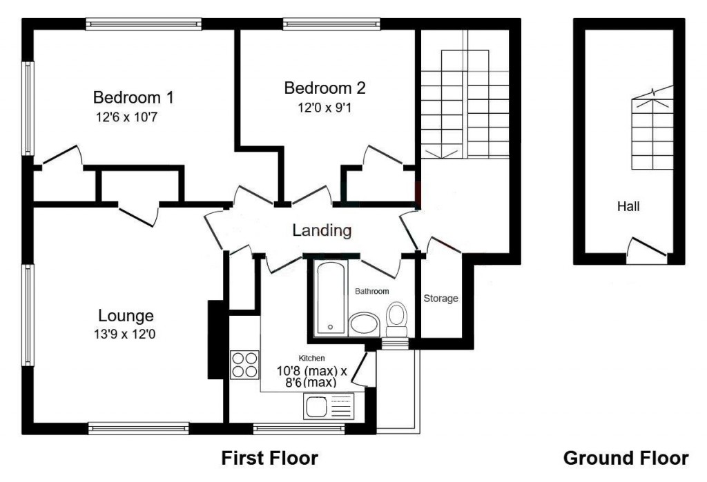 Floorplans For Little Larchmount, Saffron Walden