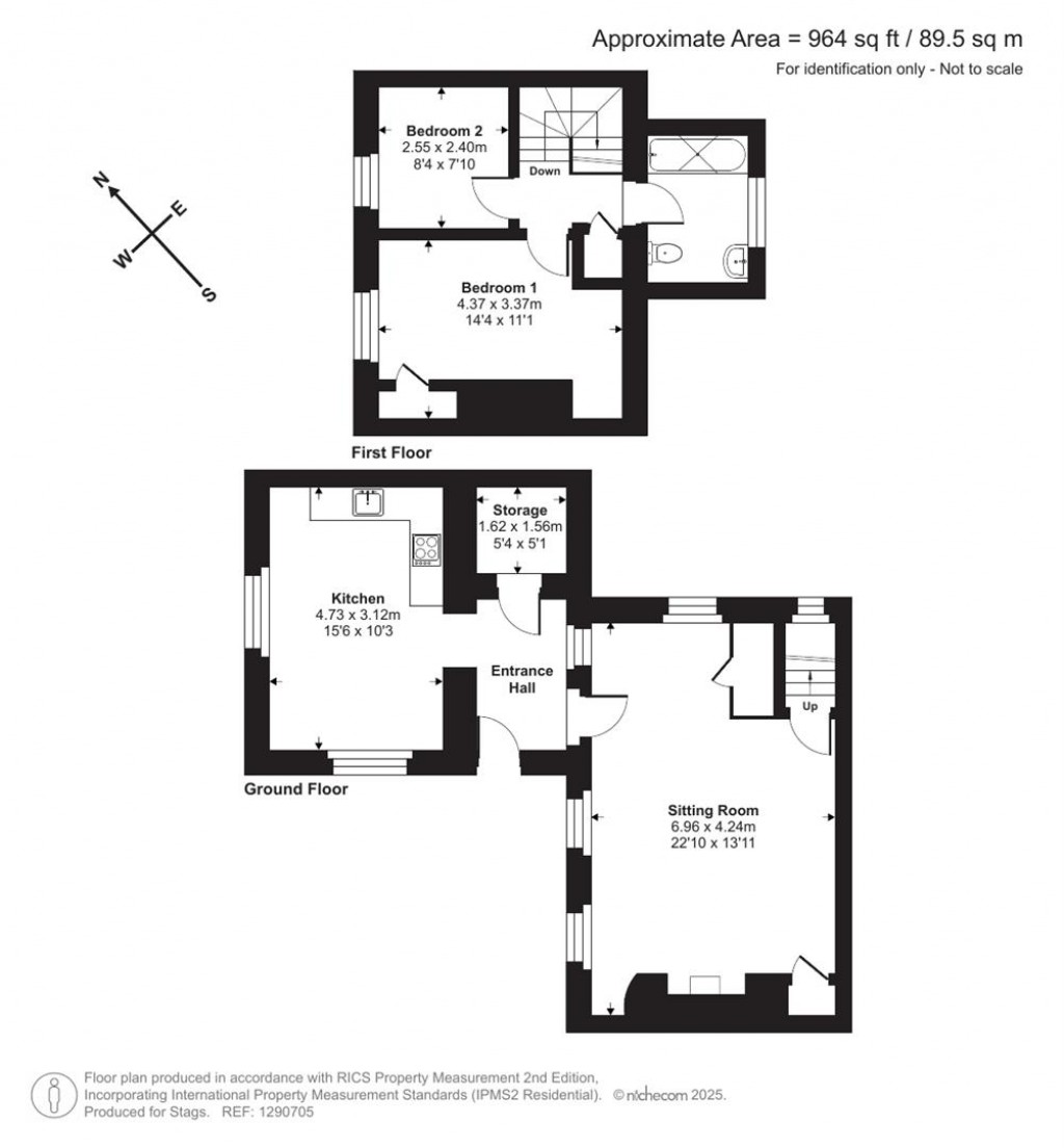 Floorplans For Ponsworthy, Newton Abbot