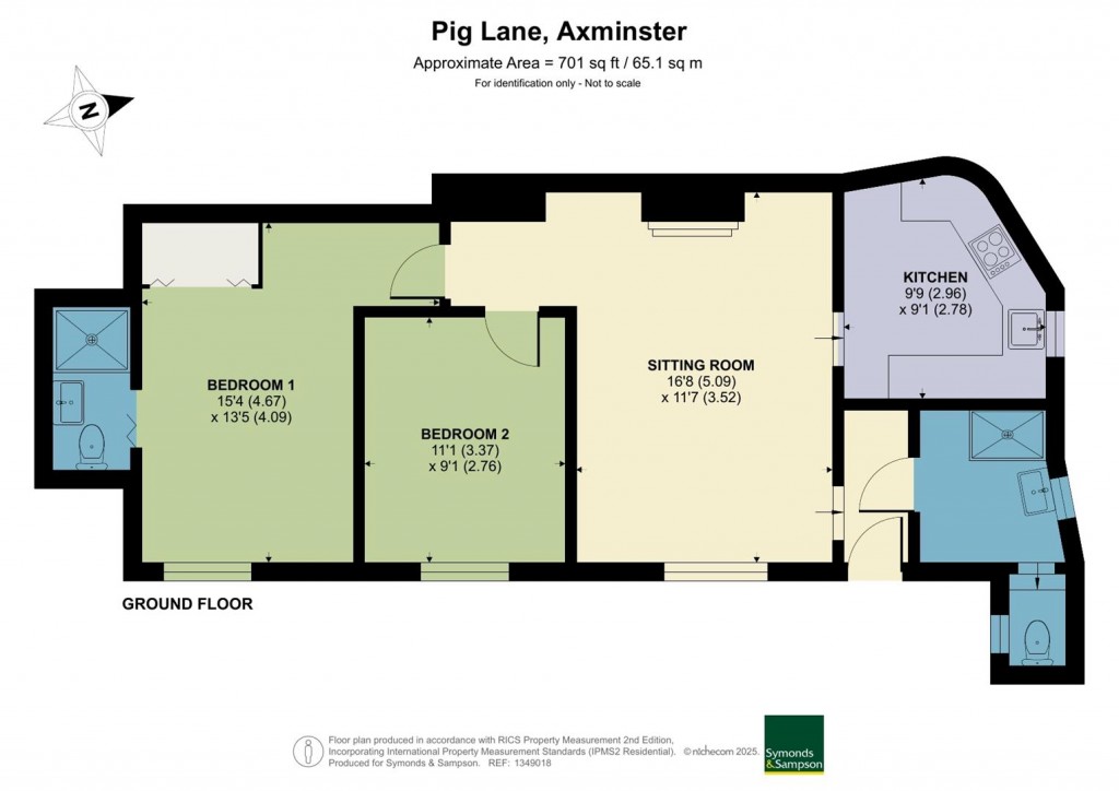 Floorplans For Pig Lane, Axminster, Devon