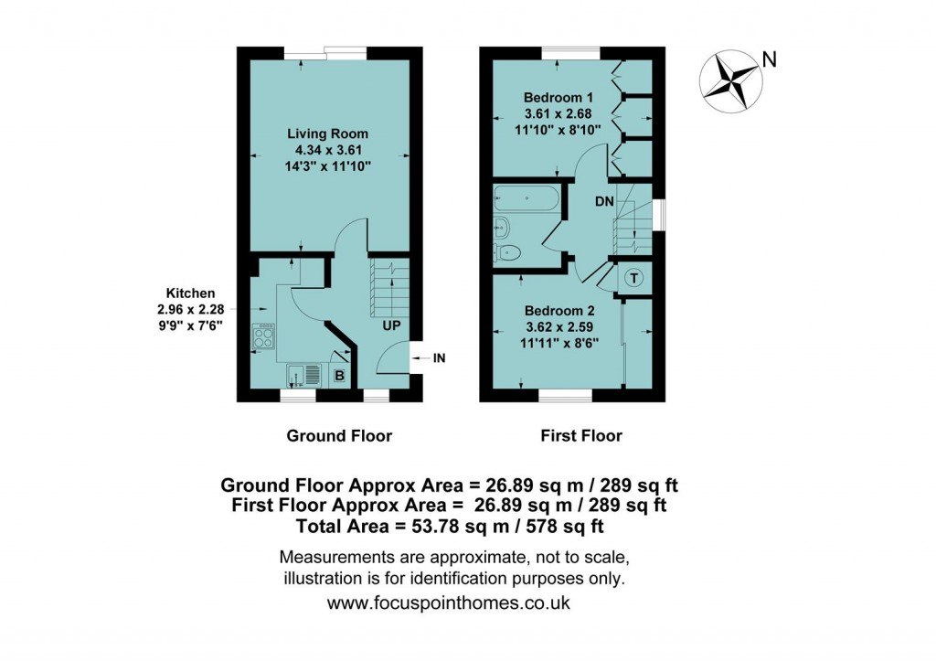 Floorplans For Heron Close, Woodford Halse