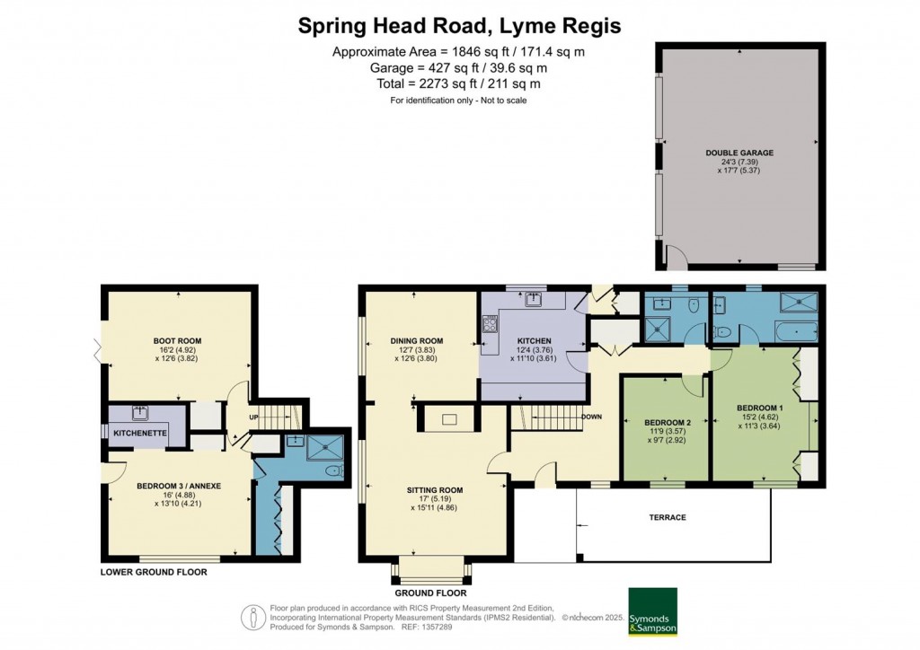 Floorplans For Spring Head Road, Lyme Regis
