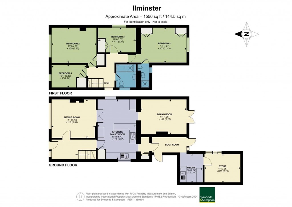 Floorplans For Herne Rise, Ilminster