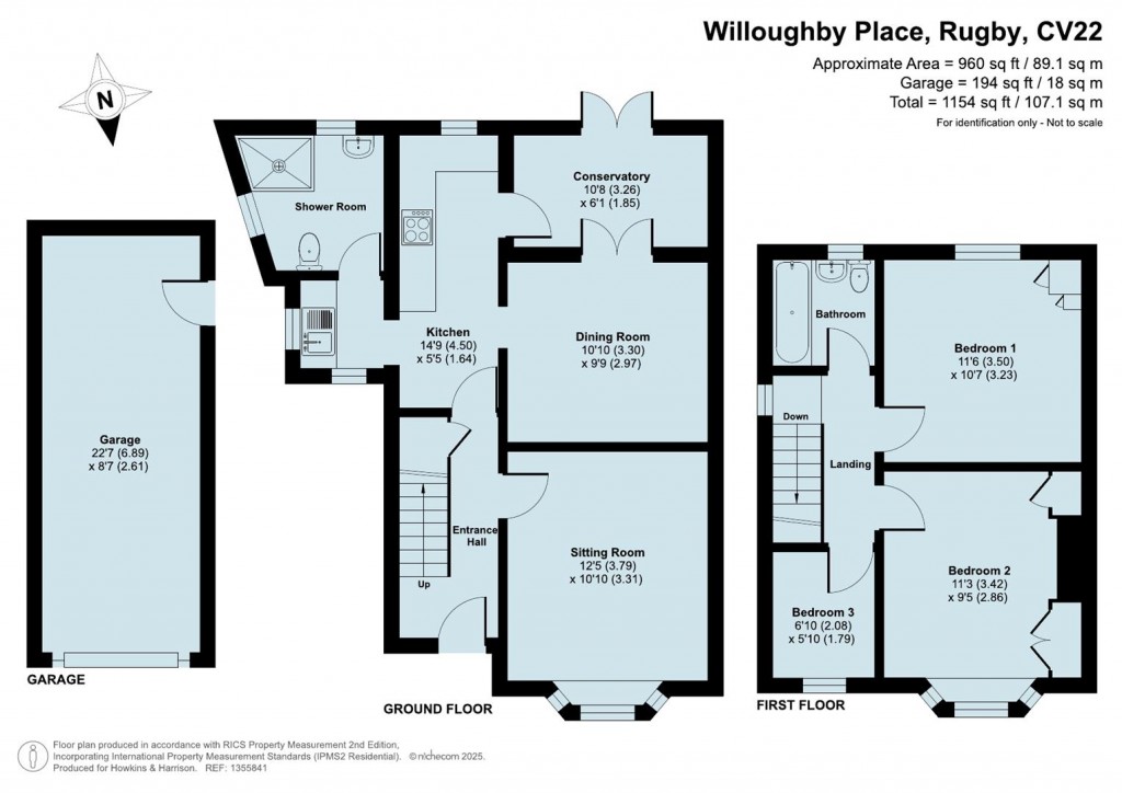 Floorplans For Willoughby Place, Rugby, CV22