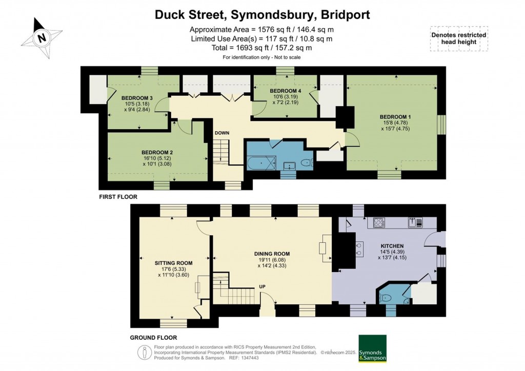 Floorplans For Duck Street, Symondsbury