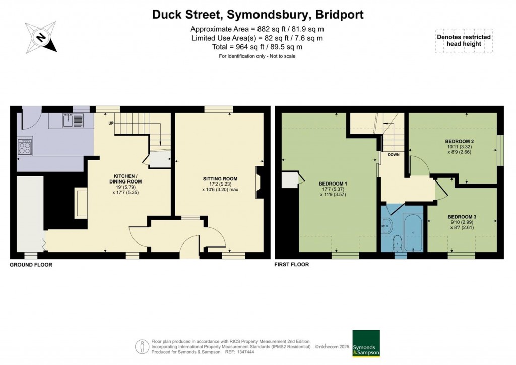 Floorplans For Duck Street, Symondsbury