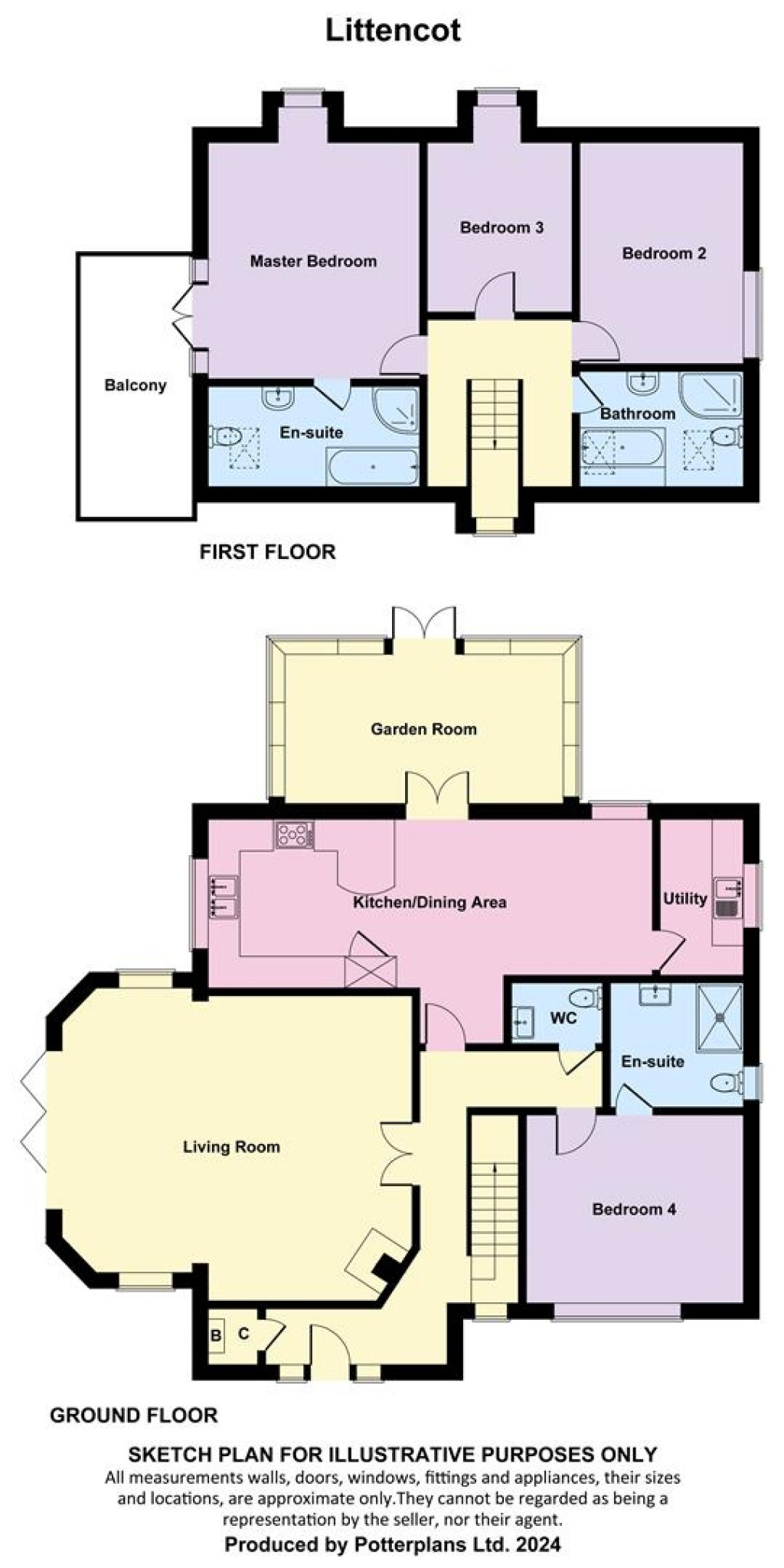 Floorplans For Totland Bay, Isle of Wight