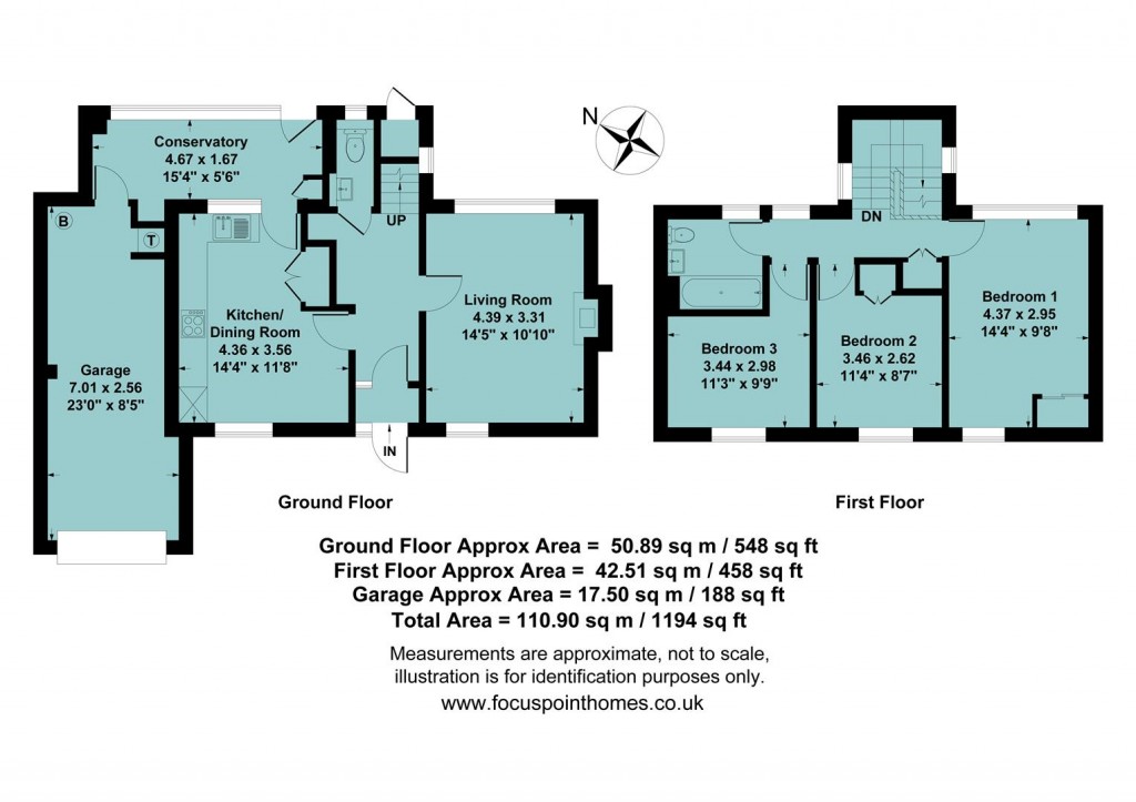 Floorplans For Thatchers Close, Epwell