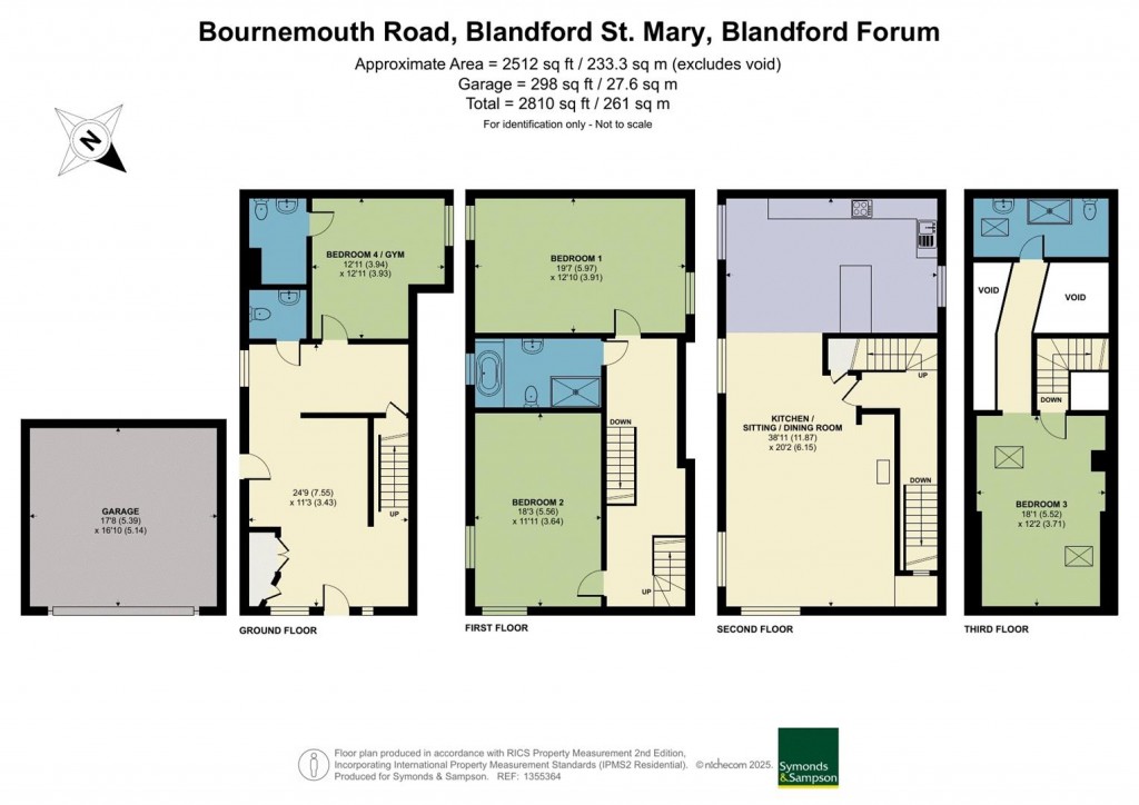 Floorplans For Bournemouth Road, Blandford St. Mary, Blandford Forum