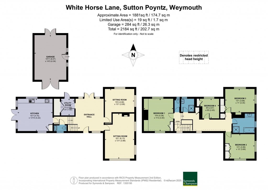 Floorplans For White Horse Lane, Sutton Poyntz, Weymouth
