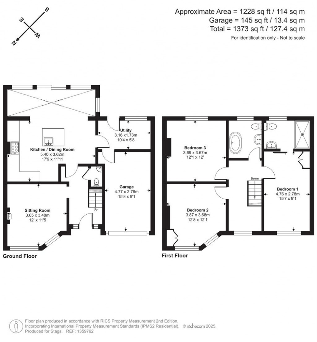 Floorplans For Station Road, Bere Ferrers