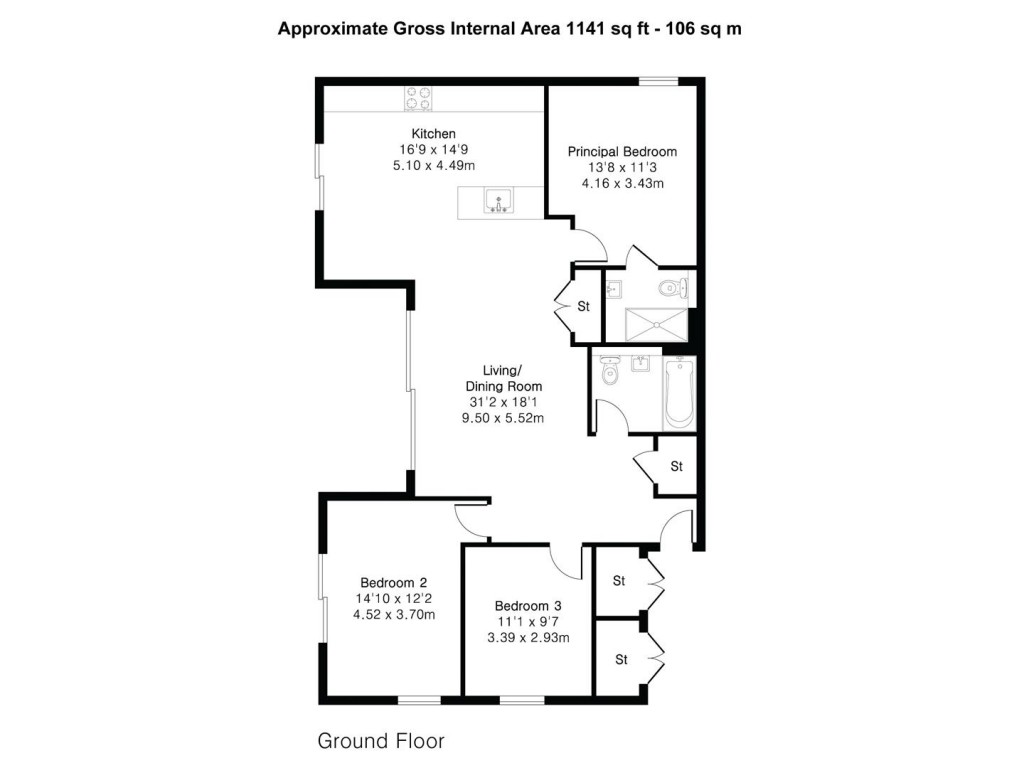 Floorplans For Stable Yard, Lode Fen, Lode