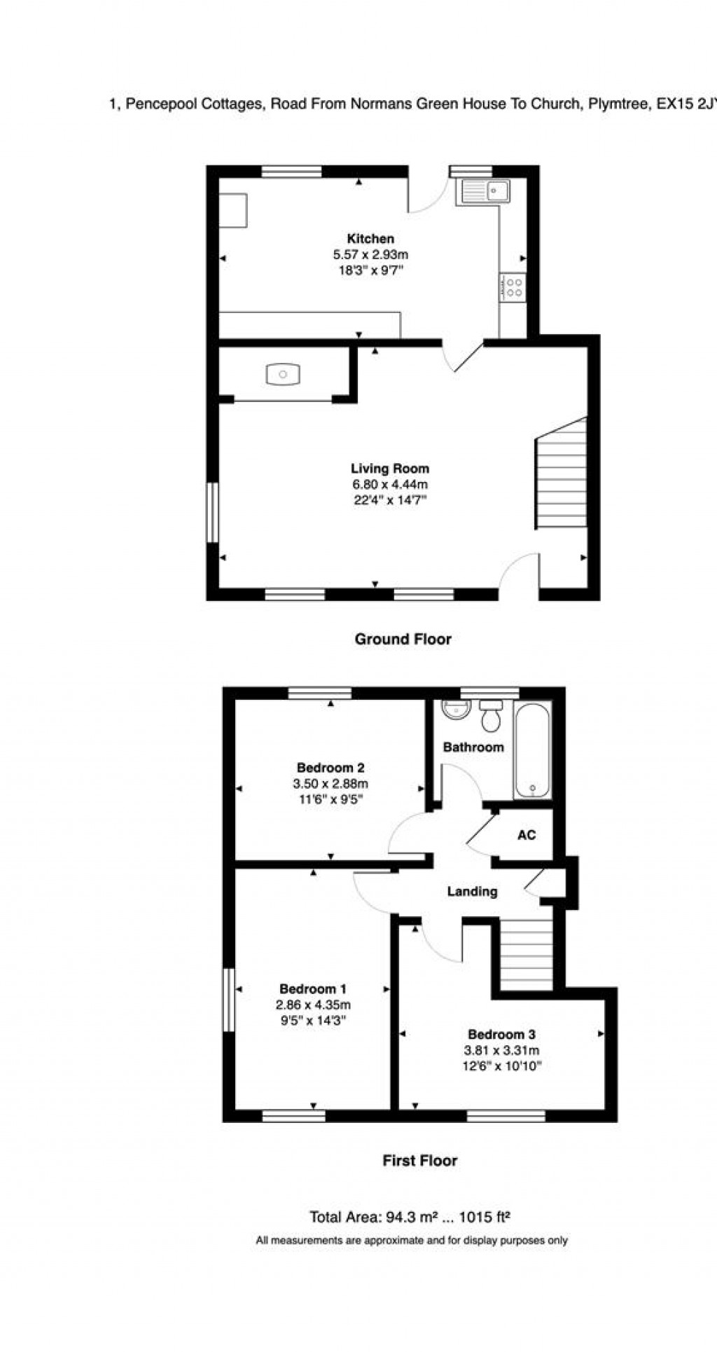 Floorplans For Plymtree, Cullompton