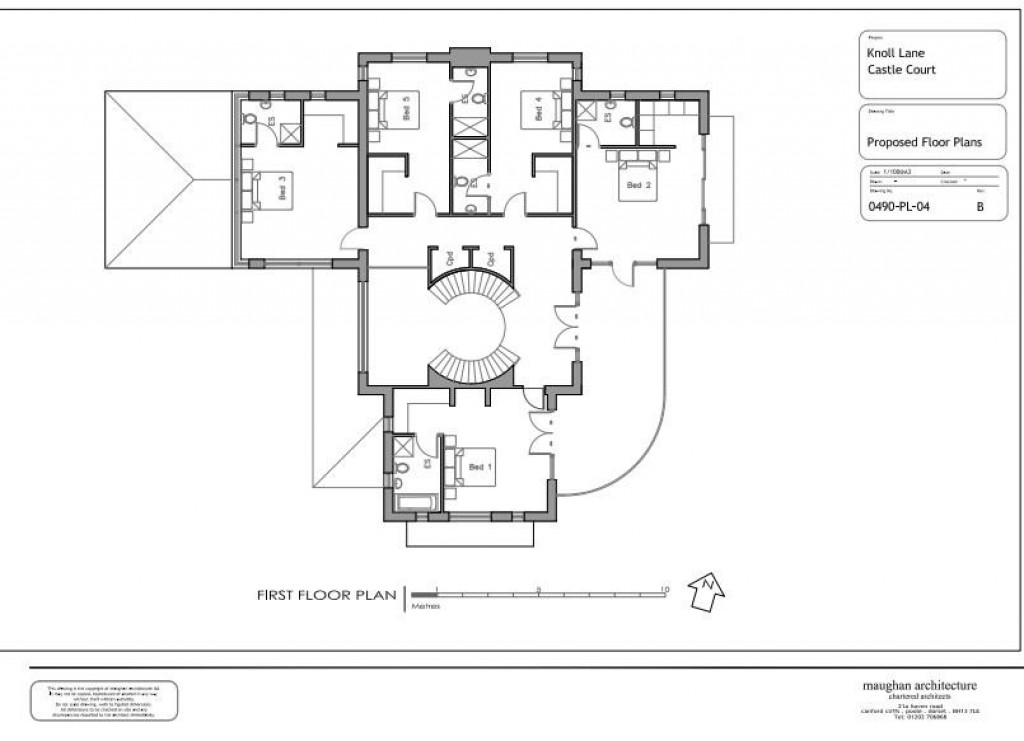 Floorplans For Knoll Lane, Corfe Mullen, Wimborne