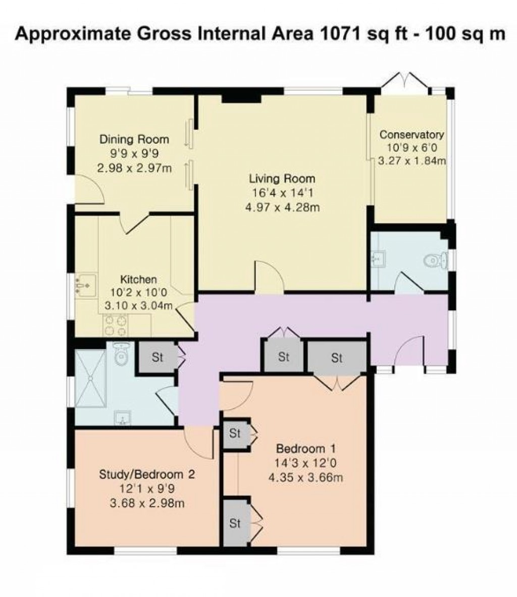 Floorplans For Back Lane, Burrough Green