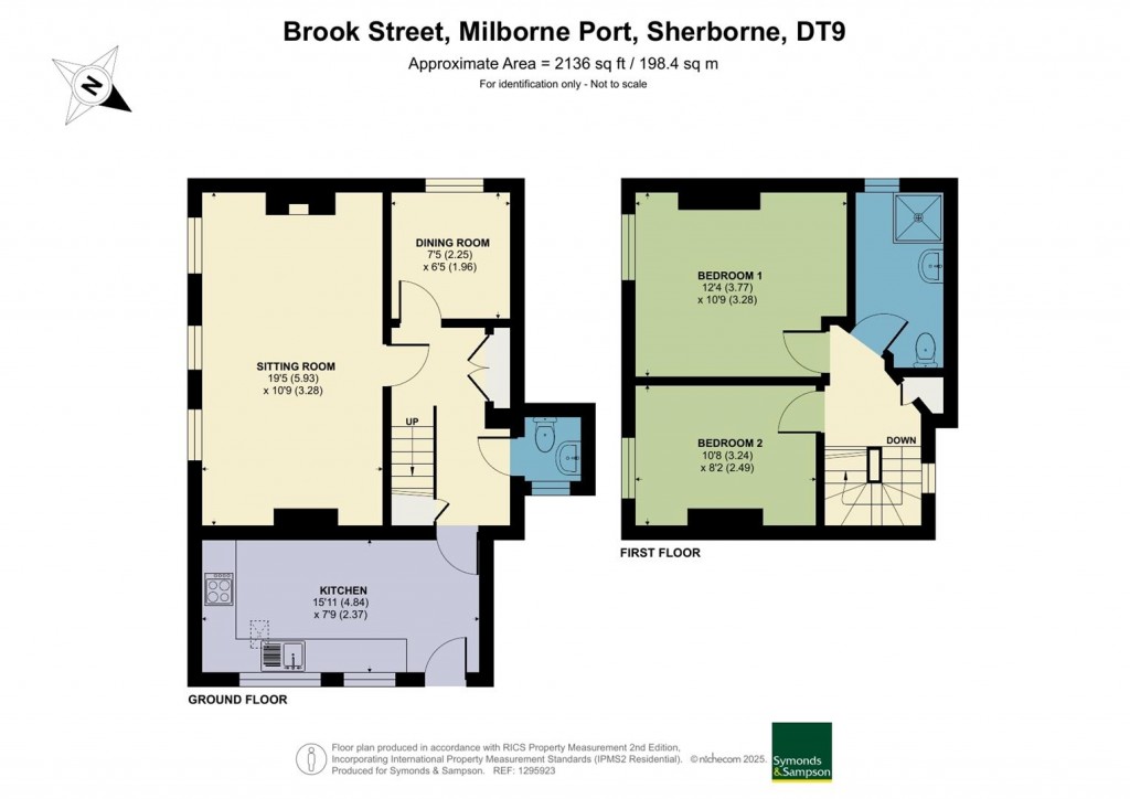 Floorplans For Brook Street, Milborne Port, Sherborne