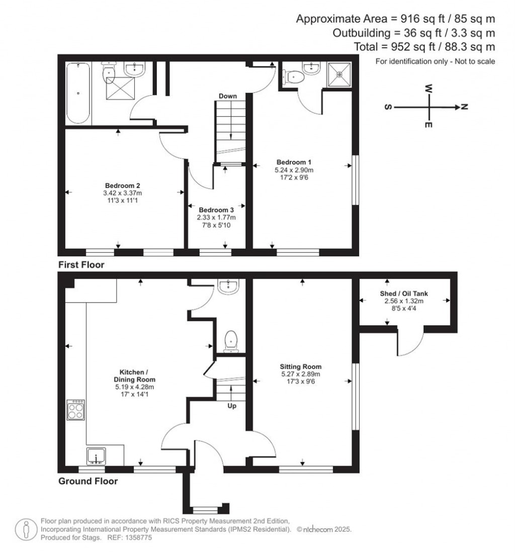Floorplans For 4 Kensington Court, Washfield, Tiverton