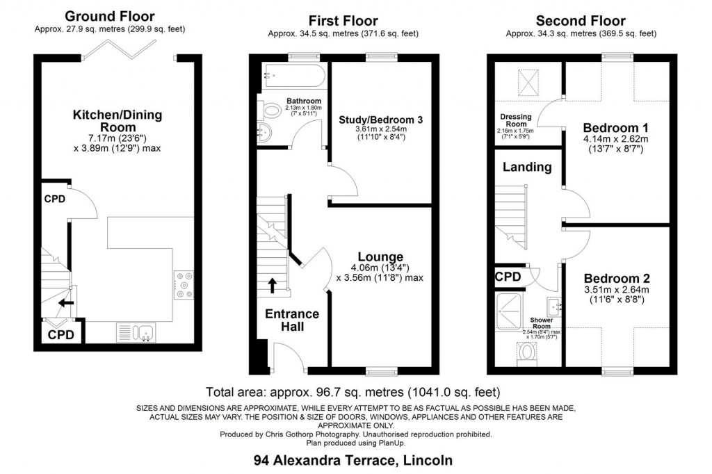 Floorplans For Alexandra Terrace, Lincoln