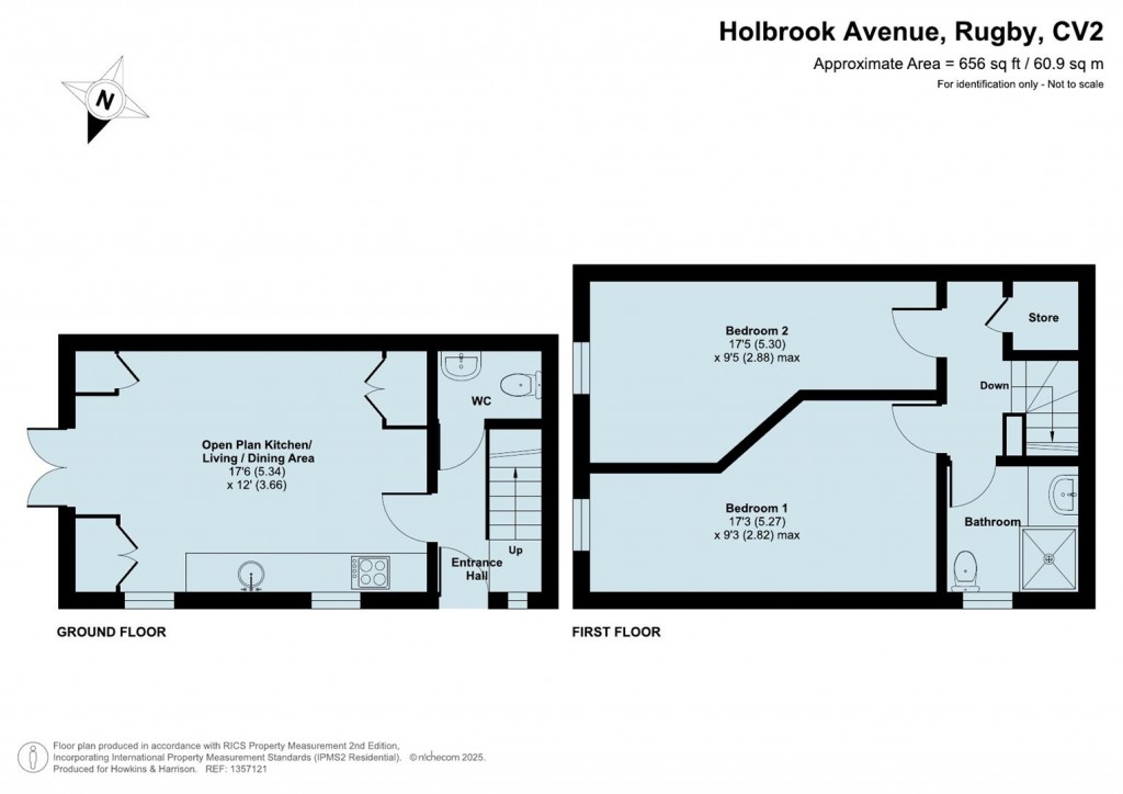 Floorplans For Holbrook Avenue, Rugby, CV21